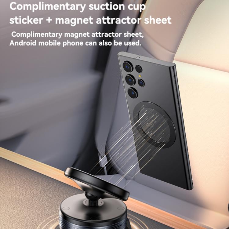 Yesido C310 15W Wireless Charging Vacuum Suction Cup MagSafe Car Holder with 360 Degree Rotating Base