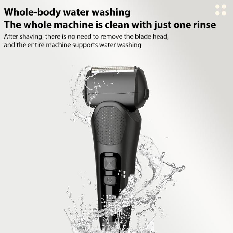 Full Body Washable LED Digital Display Reciprocating Electric Shaver