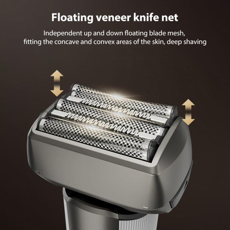 Five-blade Full Body Washable LED Digital Display Reciprocating Electric Shaver