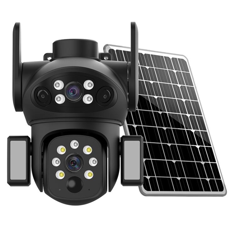 X7 2MP Multi-lens Panoramic Solar Surveillance PTZ Dome Camera