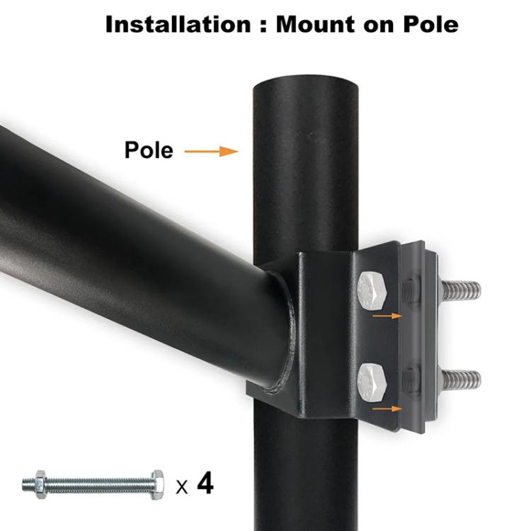 Solar Street Light Bracket Mounting Arm, Length: 40cm
