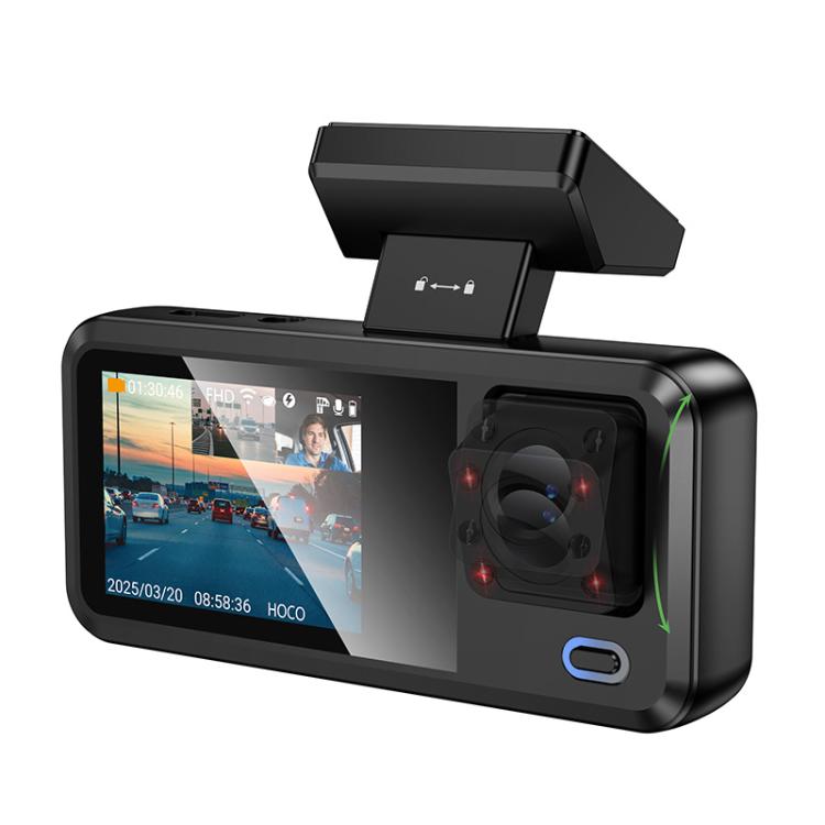 hoco DV15 2 inch Screen Display Three-way Driving Recorder