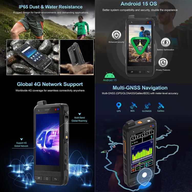 UNIWA F400 PoC Walkie Talkie Rugged Phone, Night Vision, 4GB+64GB, 4.0 inch Android 15  Mediatek Helio G81 Octa Core, Network: 4G, SOS, NFC