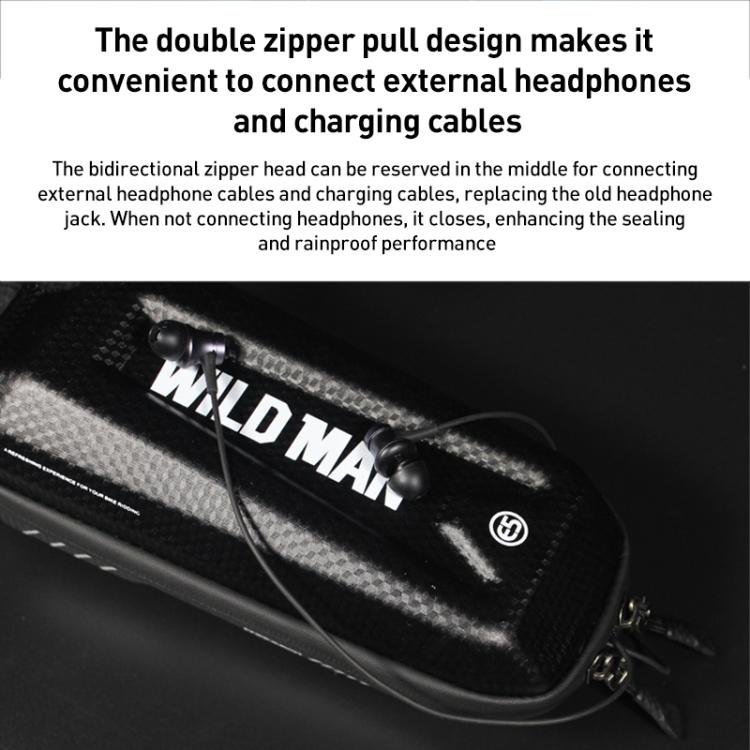 WILD MAN E5S Mountain Bicycle Front Bag EVA Hard Shell Bag