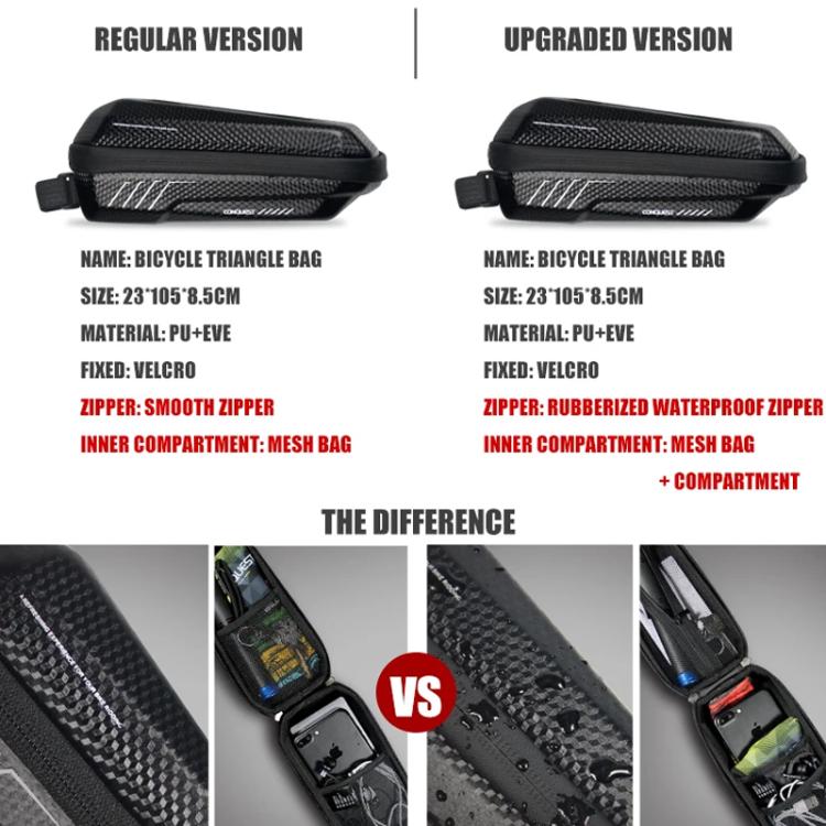 WILD MAN E5S Mountain Bicycle Front Bag EVA Hard Shell Bag