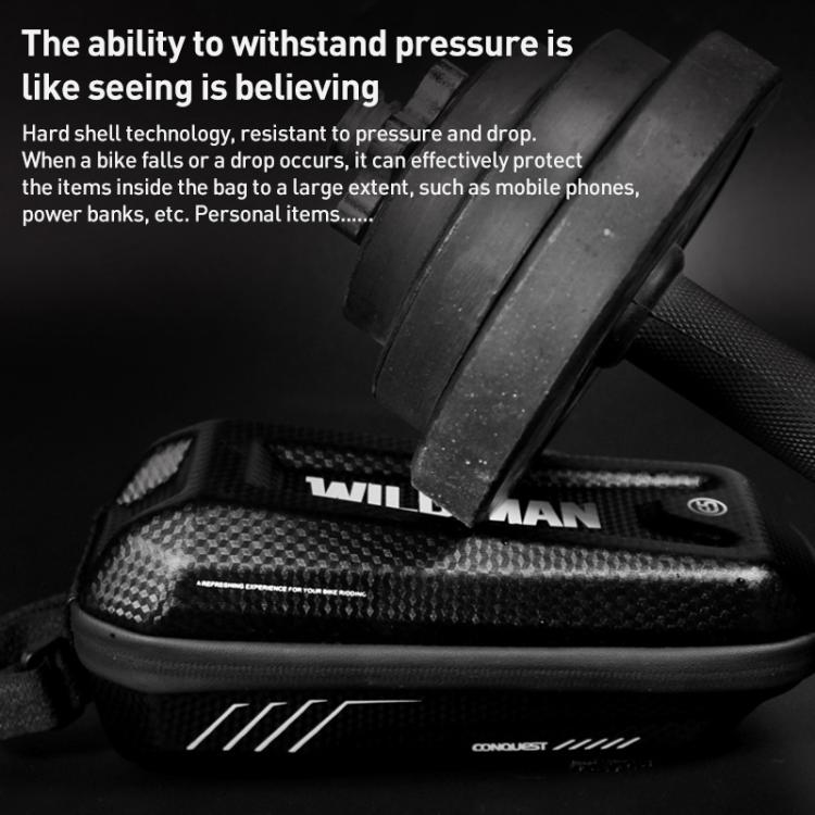 WILD MAN E5S Mountain Bicycle Front Bag EVA Hard Shell Bag