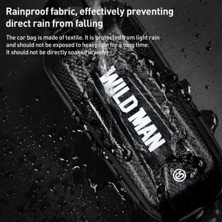 WILD MAN E5S Mountain Bicycle Front Bag EVA Hard Shell Bag