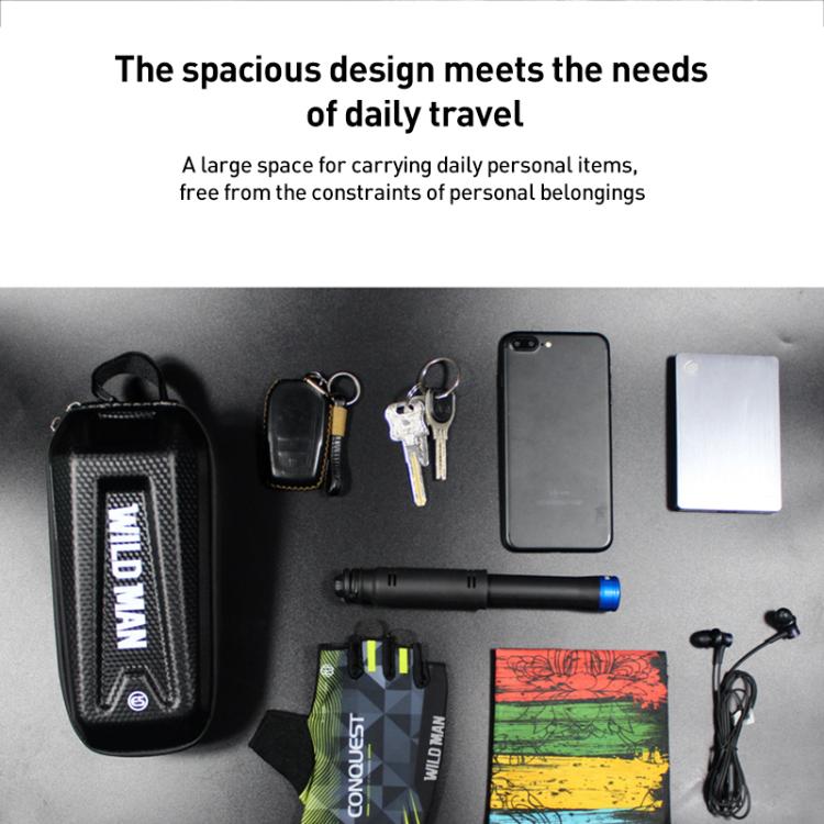 WILD MAN E5S Mountain Bicycle Front Bag EVA Hard Shell Bag