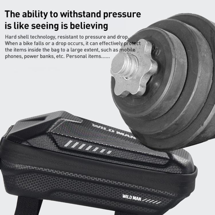 WILD MAN ES5 Basic Mountain Bicycle EVA Hard Shell Bag Bike Front Top Tube Bag