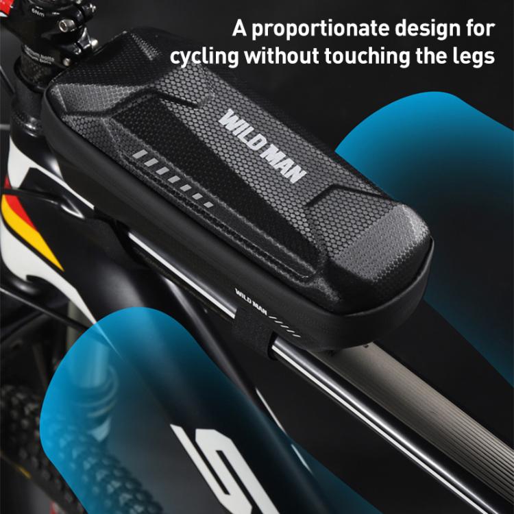 WILD MAN ES5 Basic Mountain Bicycle EVA Hard Shell Bag Bike Front Top Tube Bag