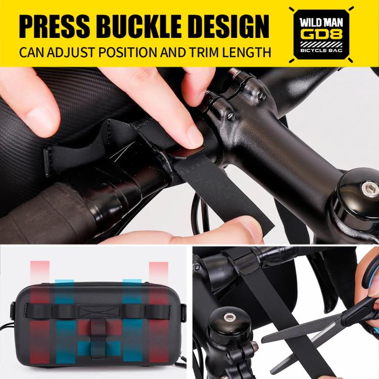 WILD MAN GD8 Mountain Bicycle EVA Hard Shell Handlebar Bag