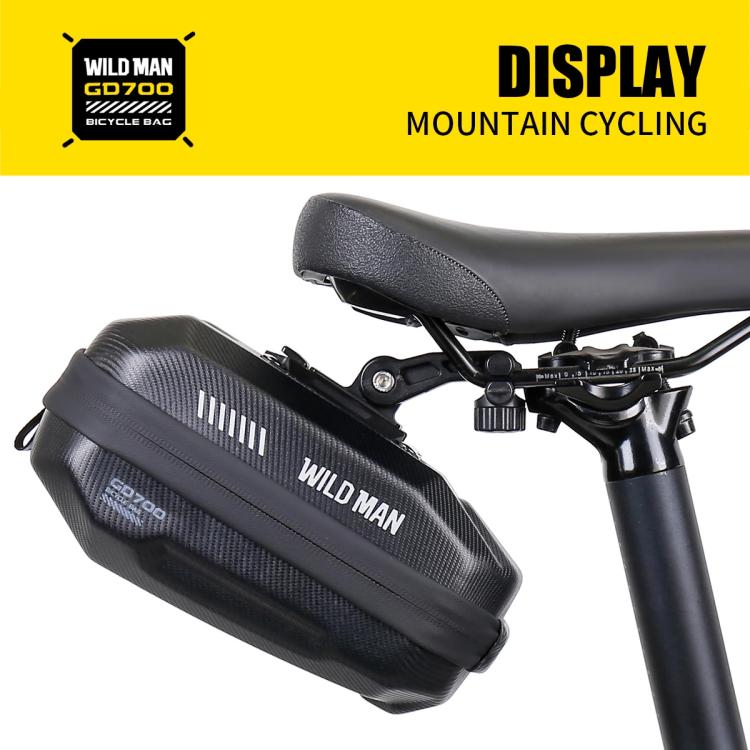 WILD MAN GD700 Mountain Bicycle EVA Hard Shell Bag Bike Seat Bag