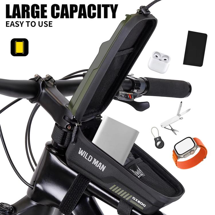 WILD MAN GX200 Mountain Bicycle EVA Hard Shell Bag Bike Front Fixing bracket