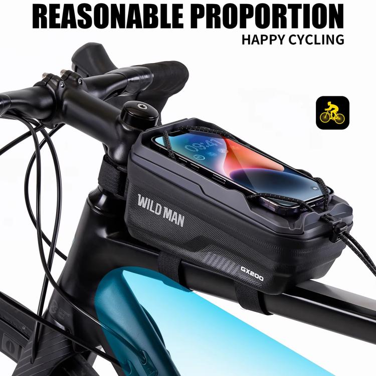 WILD MAN GX200 Mountain Bicycle EVA Hard Shell Bag Bike Front Fixing bracket
