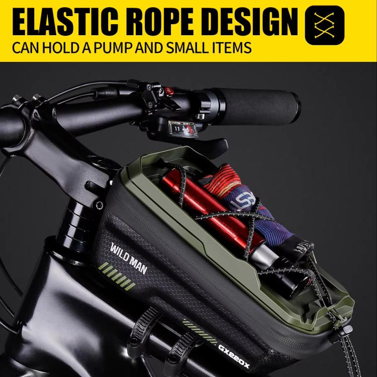 WILD MAN GX220X Mountain Bicycle EVA Hard Shell Bag Bike Front Quick Release Bracket