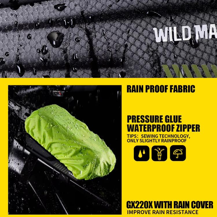 WILD MAN GX220X Mountain Bicycle EVA Hard Shell Bag Bike Front Quick Release Bracket