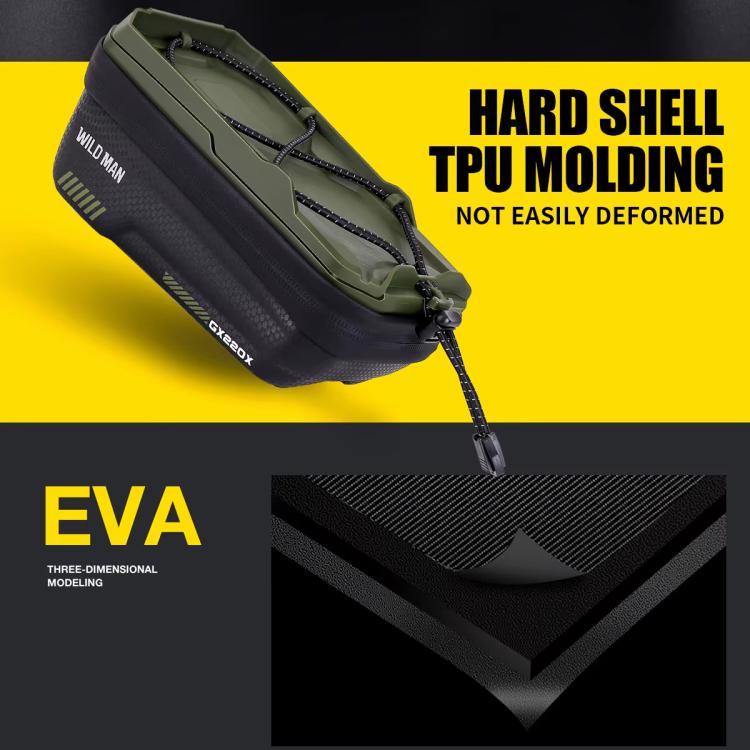 WILD MAN GX220X Mountain Bicycle EVA Hard Shell Bag Bike Front Quick Release Bracket
