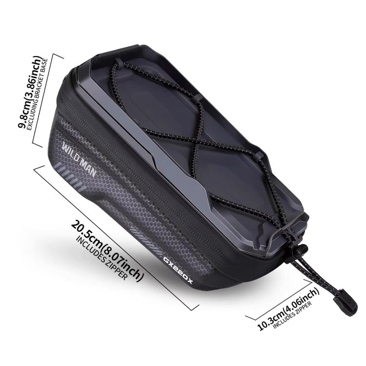 WILD MAN GX220X Mountain Bicycle EVA Hard Shell Bag Bike Front Quick Release Bracket
