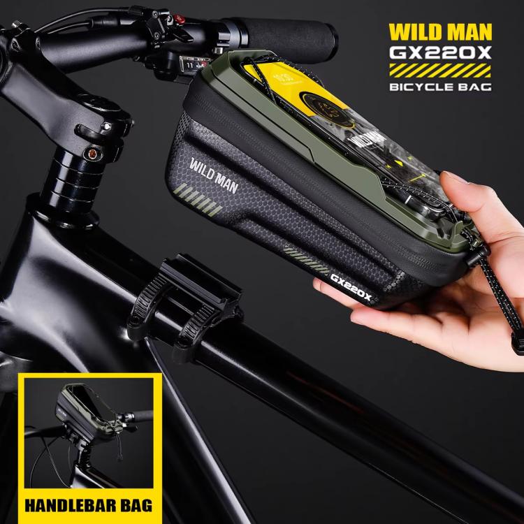 WILD MAN GX220X Mountain Bicycle EVA Hard Shell Bag Bike Front Quick Release Bracket