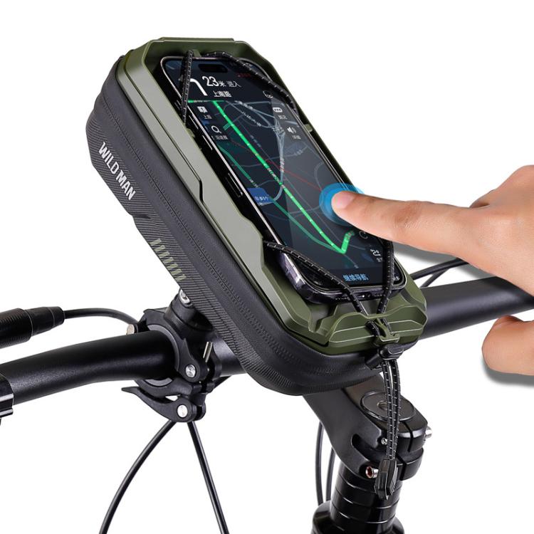 WILD MAN GX330 Mountain Bicycle Mobile Phone Holder EVA Hard Shell Handlebar Bag