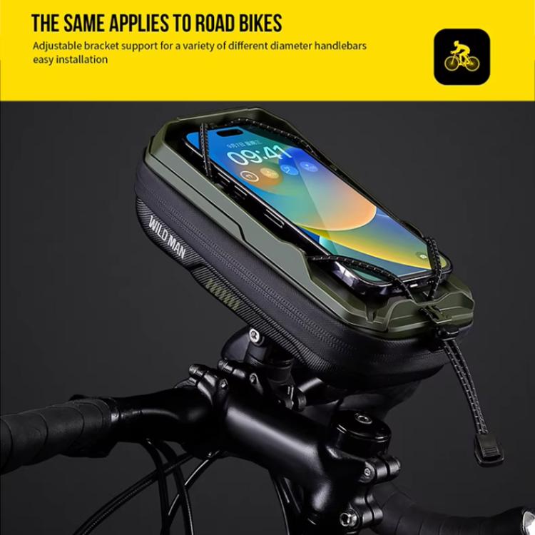 WILD MAN GX330 Mountain Bicycle Mobile Phone Holder EVA Hard Shell Handlebar Bag