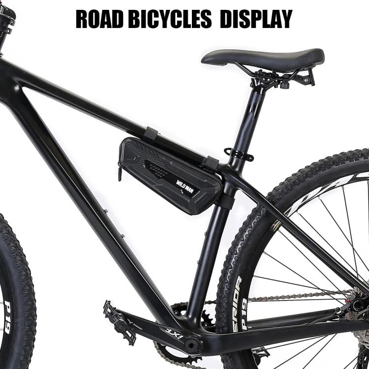 WILD MAN M40 Mountain Bicycle Front Beam Triangle Bag TPU Carbon Fiber Hard Shell Bag Cycling Equipment