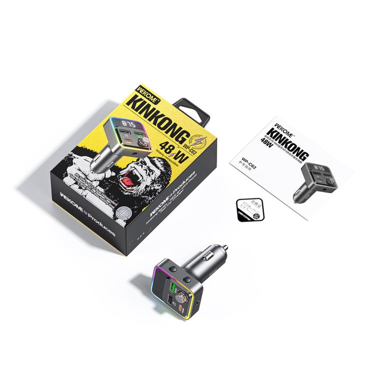 WK WP-C62 48W BT MP3 Player Fast Car Charger