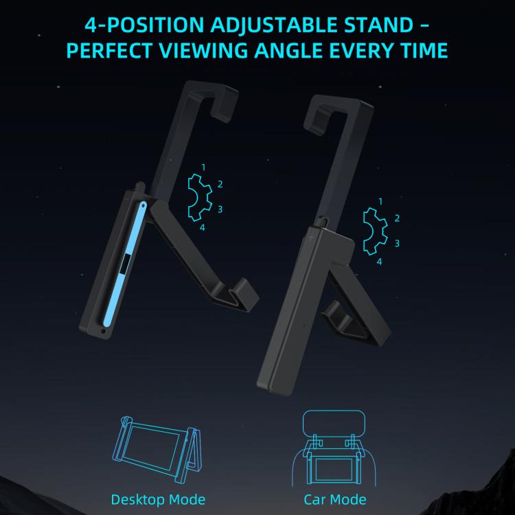 For Nintendo Switch 2 JYS-NS2299 2 in 1 Adjustable Car Game Console Holder