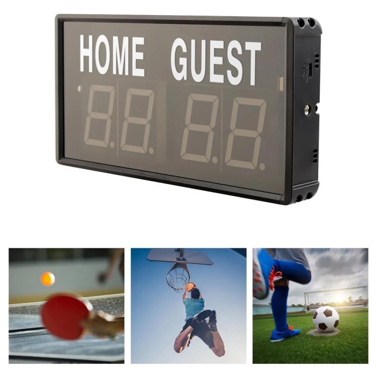 KYX--0014 LED Portable Electronic Scoreboard Remote Control Sports Game Score Record