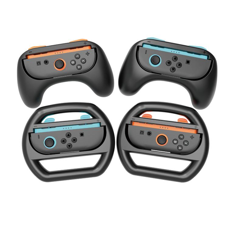 For Nintendo Switch 2 iPlay HBS-2870 4 in 1 Controller Grip Steering Wheel Combination