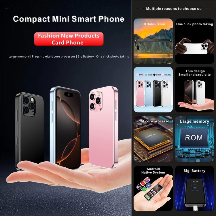 Melrose S17 Max, 4GB+64GB, 3.75 inch Android 12.0 MTK6765 Octa Core, Network: 4G, Dual SIM, Support Google Play