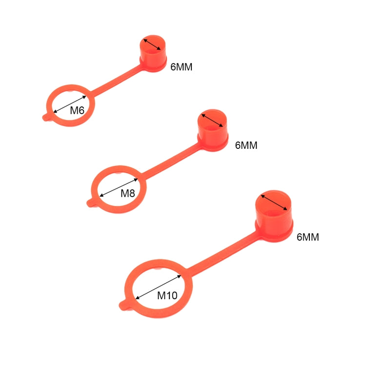 350 PCS M6 / M8 / M10 Polyethylene Plastic Dust Cover Cap Assortment Kits for Oil Grease Zerk Fitting