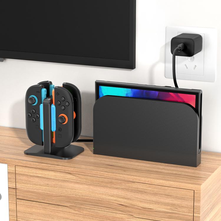 OIVO IV-SW342 4 in 1 Game Controller Magnetic Charging Stand