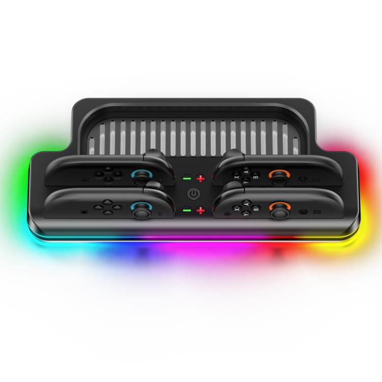 OIVO VG-SW205 Gaming Console Storage Magnetic Charging Stand with RGB Lights