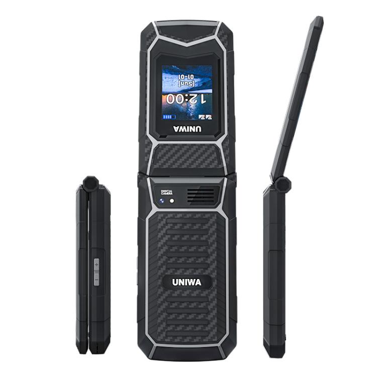 UNIWA X29 Keypad Flip Rugged Phone, 2.8 inch + 1.77 inch Double Screen, MT6261D, Network: 2G