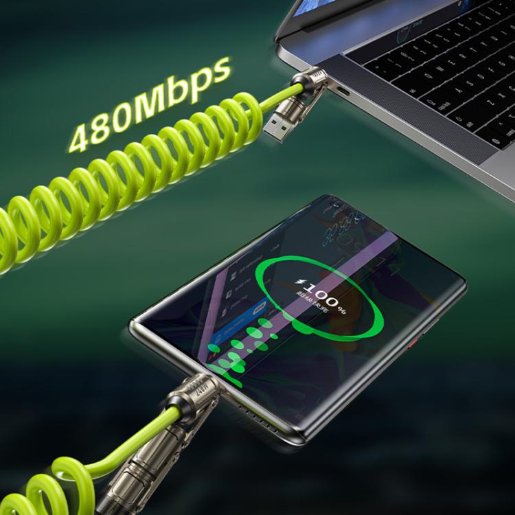 WK WDC-80 240W Car Charging Data Cable with Safety Hammer