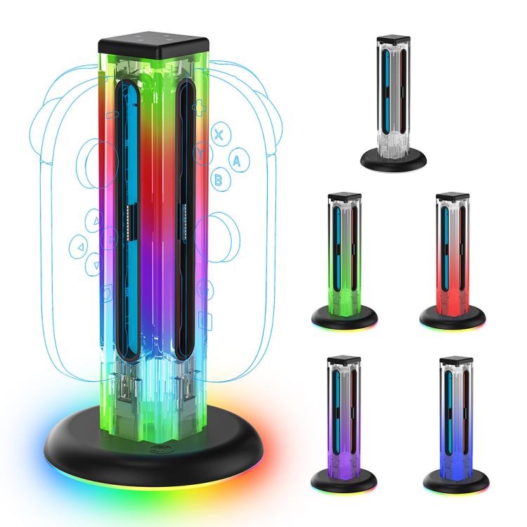 JYS NS2318 4 in 1 Game Controller Charging Dock with RGB Light