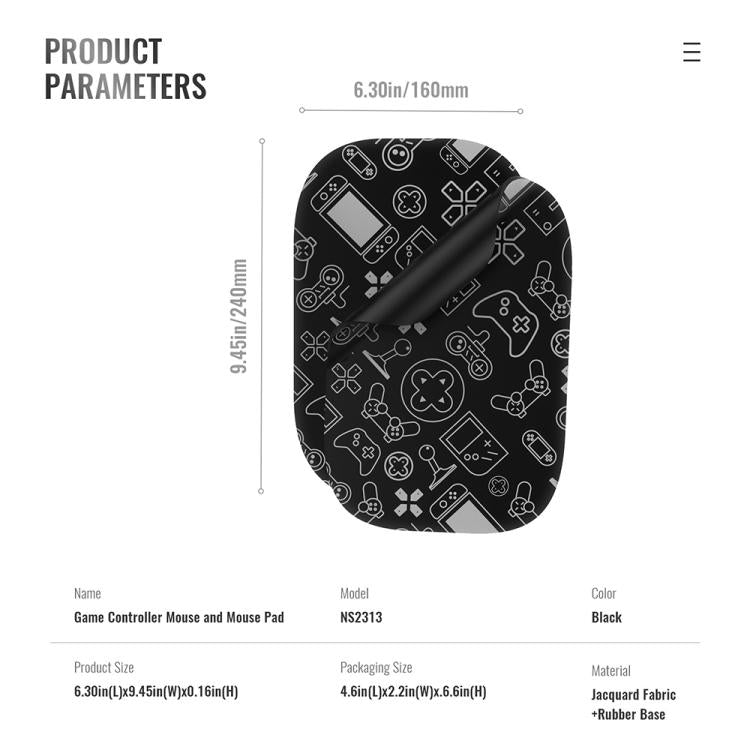 JYS NS2313 Left & Right Controller Mouse + Pad Joy-Con Adapter Stand