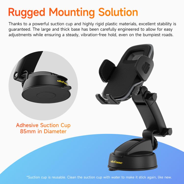 Ulefone UAN16 Armor Mount Car / Desk Phone Holder, Enhanced Model