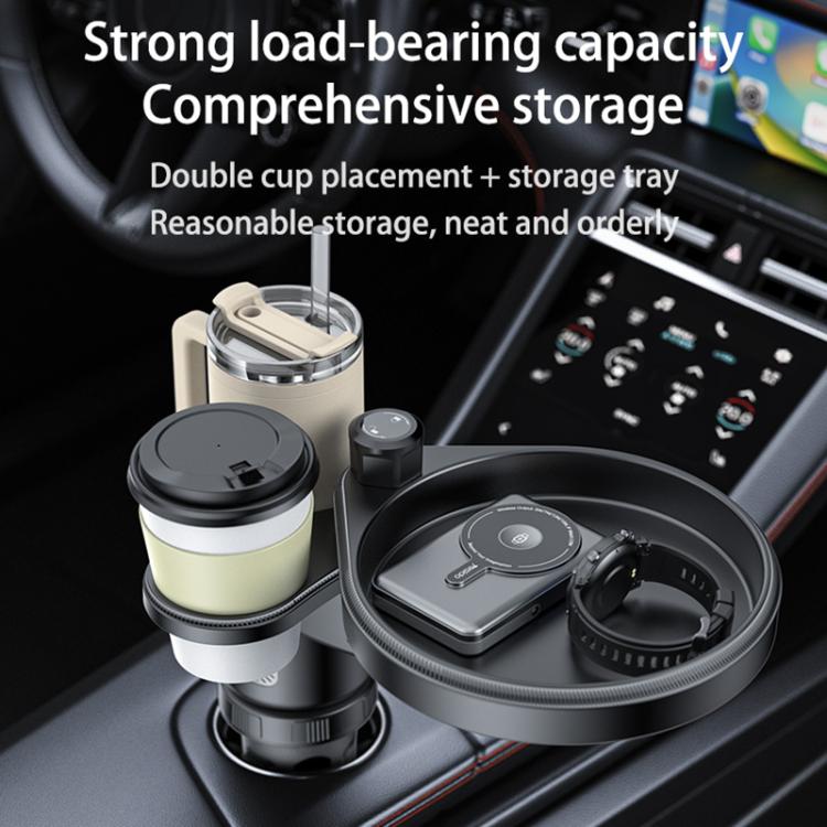 Yesido C180 3 in 1 Car Multi-function Tray Water Cup Holder