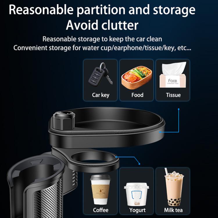 Yesido C180 3 in 1 Car Multi-function Tray Water Cup Holder
