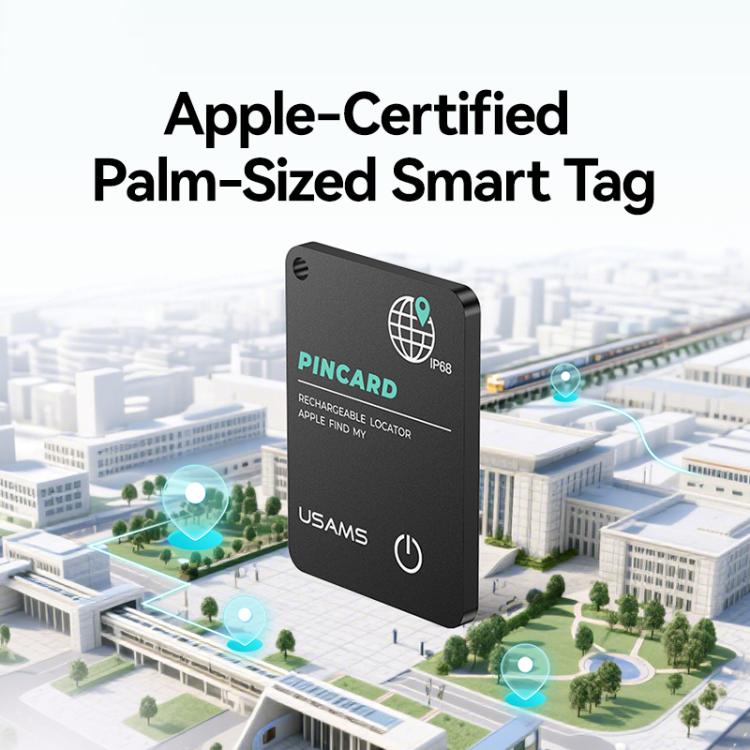 USAMS ZB353 iOS Mini Ultra-thin Card Type Anti-lost Device Location Tracker