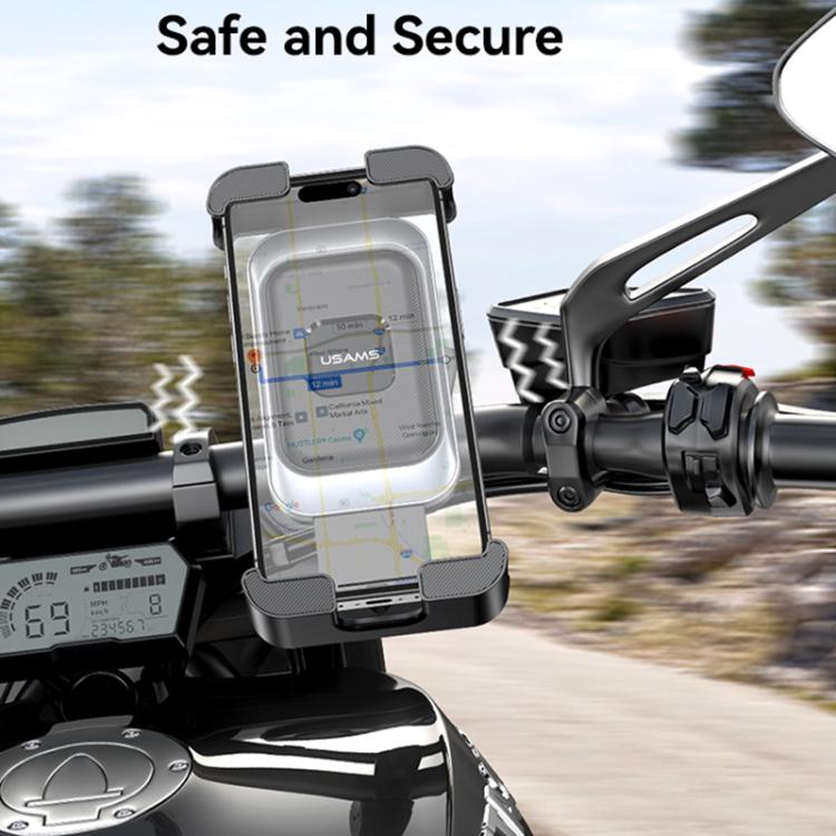 USAMS ZJ082 360-degree Universal Ball Motocycle Cycling Phone Holder