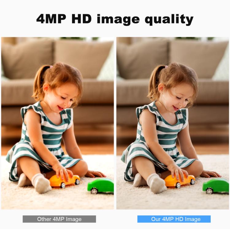 SriHome SH057 4MP HD Two-way Video Output Mini Camera Supports Night Vision