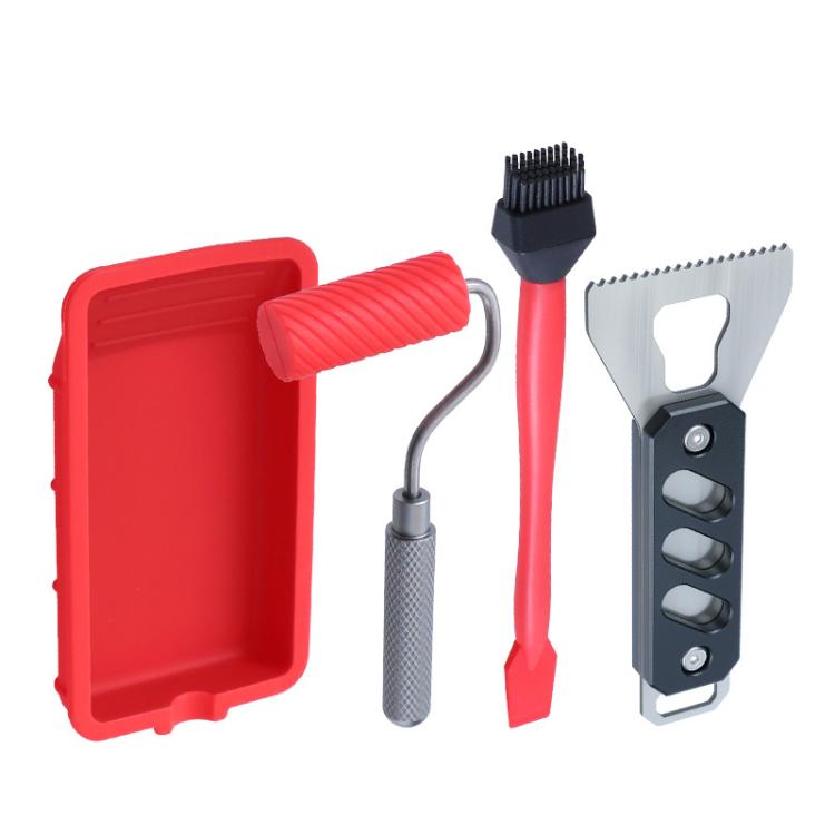 Glue Tray DIY Roller Brush Crevice Brush Woodworking Glue Tools