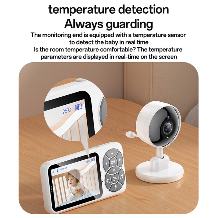 Yesido KM26 3.5 inch TFT screen 2.4G Baby Monitor Care Camera, Plug: UK Plug