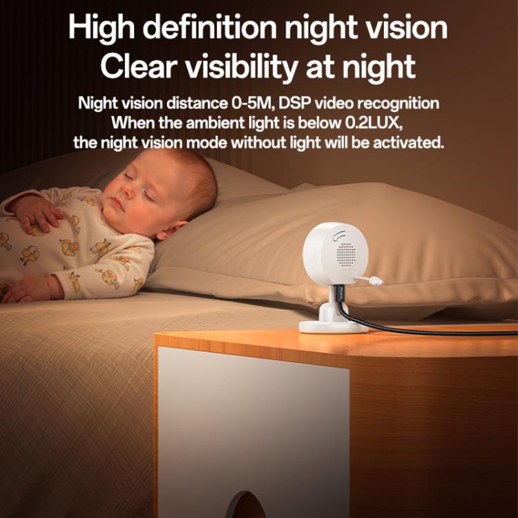 Yesido KM26 3.5 inch TFT screen 2.4G Baby Monitor Care Camera, Plug: UK Plug