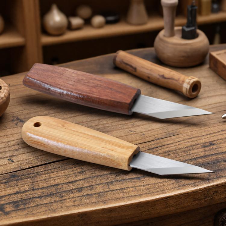 Long Blade Bevel Pointed Hand Carving Knife Utility Knife