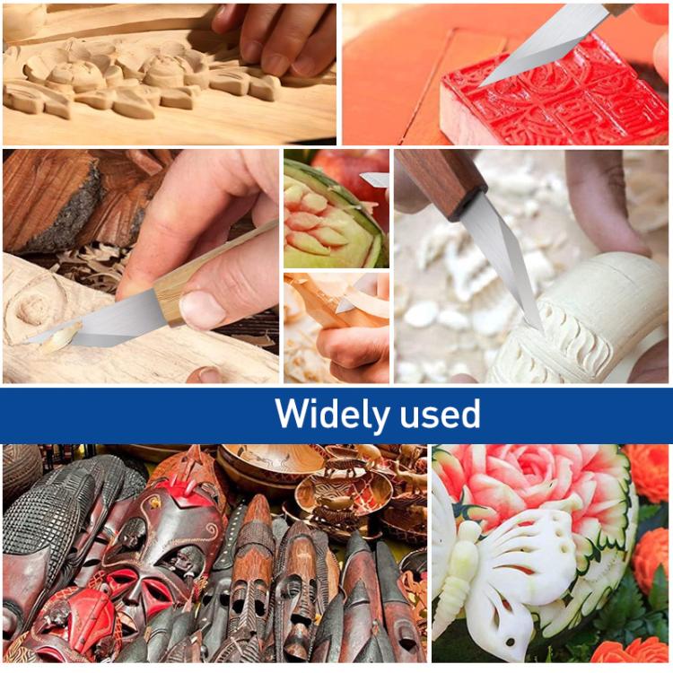 Long Blade Bevel Pointed Hand Carving Knife Utility Knife