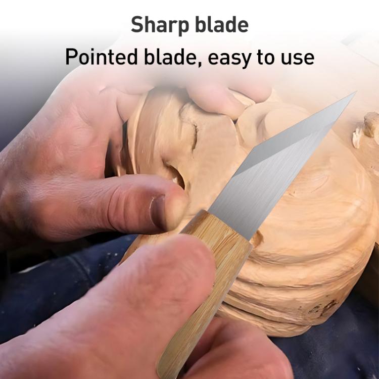 Long Blade Bevel Pointed Hand Carving Knife Utility Knife